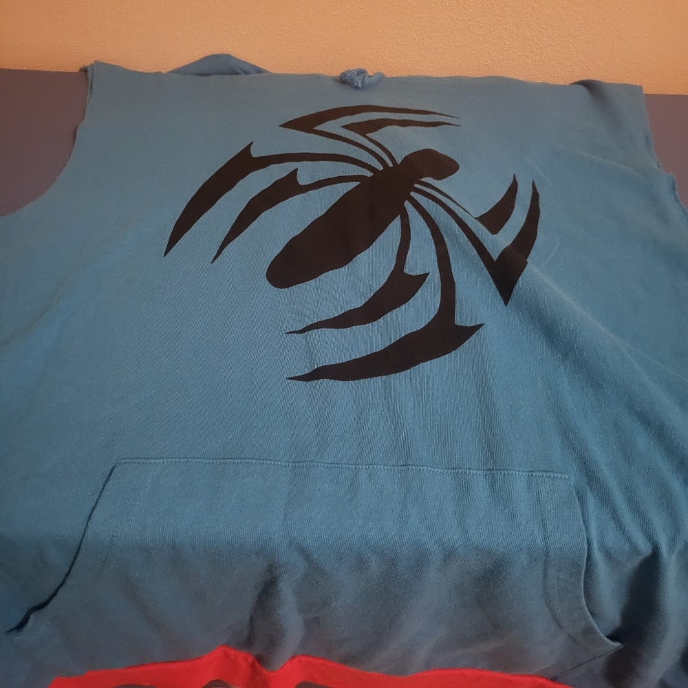 Spiderman blue sleeveless tee